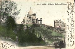 CPA Paris L'Eglise du Sacre Coeur 