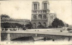 CPA Paris Notre Dame et le Pont 