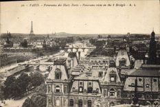 CPA Paris Panorama des Huits Ponts  Tour Eiffel
