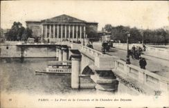 CPA Paris Le Pont de la Concorde et la Chambre des Deputes 