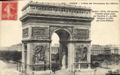 CPA Paris L'Arc de Triomphe de l'Etoile 