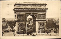 CPA Arc de Triomphe de l'Etoile Paris