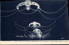 CPA Grenoble Expo Inter de la Houille blanche et du Tourisme La Grande alle la nuit 