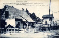 CPA Grenoble 1925 Exposition Internationale de Houille blanche et du Tourisme Le Village Alpin 