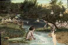 CPA Le Loup et L'Agne 