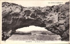 CPA Biarritz La Roche Percee 