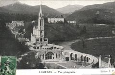 CPA Lourdes Vue plongeante 