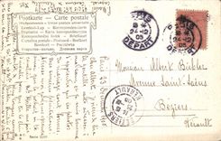 CPA Coucher de soleil Bateaux