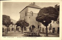 CPA Conflans Maison Rouge La Fontaine 