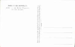 CPA Paris et ses Merveilles Les Buttes Chaumont Un coin du parc