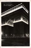CPA Paris la Nuit L'Arc de Triomphe 