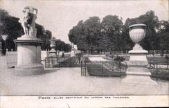 CPA Paris Allee Centrale du Jardin des Tuileries 