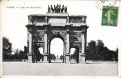 CPA Paris L'Arc des Tuileries 