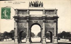 CPA Paris L'Arc de Triomphe du Carrousel 