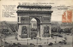 CPA Paris Arc de Triomphe de l'Etoile 