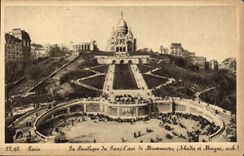CPA Paris La Basilique du Sacre Coeur de Montmartre 