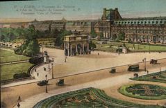 CPA Paris Panorama des Tuileris et l'Arc de Triomphe du Carrousel 