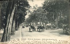 CPA Paris Bois de Boulogne Allee des Acacias Chevaux