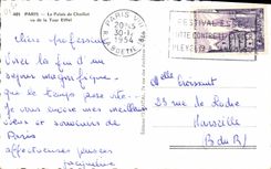 CPA Paris Le Palais de Chaillot vu de la Tour Eiffel