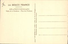 CPA Aix en Provence B du R Eglise de la Madeleine Place des Precheurs 