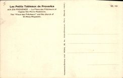 CPA Aix en Provence La Place des Precheurs et l'Eglise Ste Marie Madeleine 