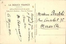 CPA Aix en Provence B du R Eglise de la Madeleine Place des Precheurs 