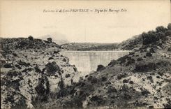 CPA Environs d'Aix en Provence Digue du Barrage Zola 