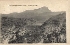 CPA Environs d'Aix en Provence Digue du Barrage 