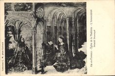 CPA Aix en Provence Eglise de la Madeleine L'Annonciation Primitif Provencat 