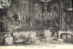 CPA Aix en Provence Archeveche Salon des Gobelins 