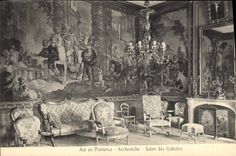 CPA Aix en Provence Archeveche Salon des Gobelins 