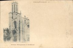CPA Aix en Provence Basilique Metropolitaine de St Sauveur 