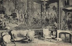 CPA Aix en Provence Archeveche Salon des Gobelins 