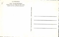 CPA Aix en Provence Grille en fer de l'Hotel de Villle 