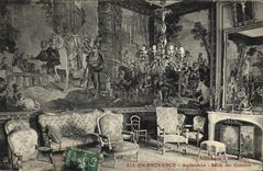 CPA Aix en Provence Archeveche Salon des Gobelins 