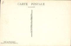 CPA Aix en Provence Fontaine et Tour des Augustine 