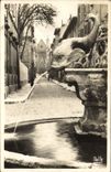 CPA Aix en Provence La Fontaine des Quatre Dauphins La Rue Cardinale et l'Eglise St Jean de Maite 