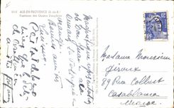 CPA Aix en Provence B du R Fontaine des Quatre Dauphins 