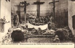CPA Aix en Provence Ensevelissement du Christ XVI siecle Chapelle des Penitents Gris 