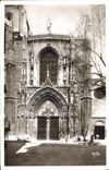 CPA Aix en Provence la Cathedrale St Sauveur facade Gothique du XV siecle 