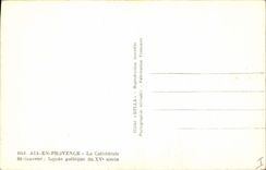 CPA Aix en Provence la Cathedrale St Sauveur facade Gothique du XV siecle 