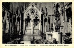 CPA Aix en Provence Eglise Saint Jean de Malte Tombeau des Comtes de Provence XIII S 