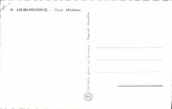 CPA Aix en Provence Cours Mirabeau 