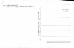 CPA Aix en Provence Portail en fer forge de l'Archeveche XVIII S 
