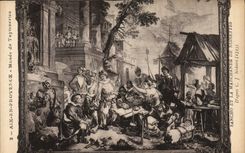 CPA Aix en Provence Musee de Tapisseries Sancho et la Marchande de Noisettes d'apres C J Natoire 173