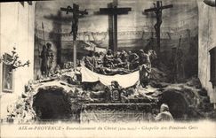 CPA Aix en Provence Ensevelissement du Christ XVI siecle chapelle des Penitents Gris 