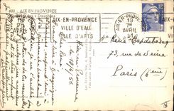 CPA Aix en Provence Fontaine des 4 Dauphins 