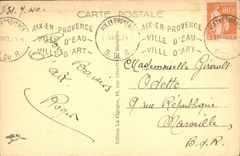 CPA Aix en Provence Butte des 3 Moulins l'Esplanade et le Portique Dorique 