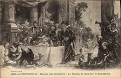 CPA Aix en Provence Musee des Gobelins le Repas de Sancho a Barataria 