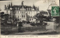 CPA Arcachon le Casino Ancien Chateau Deganne 